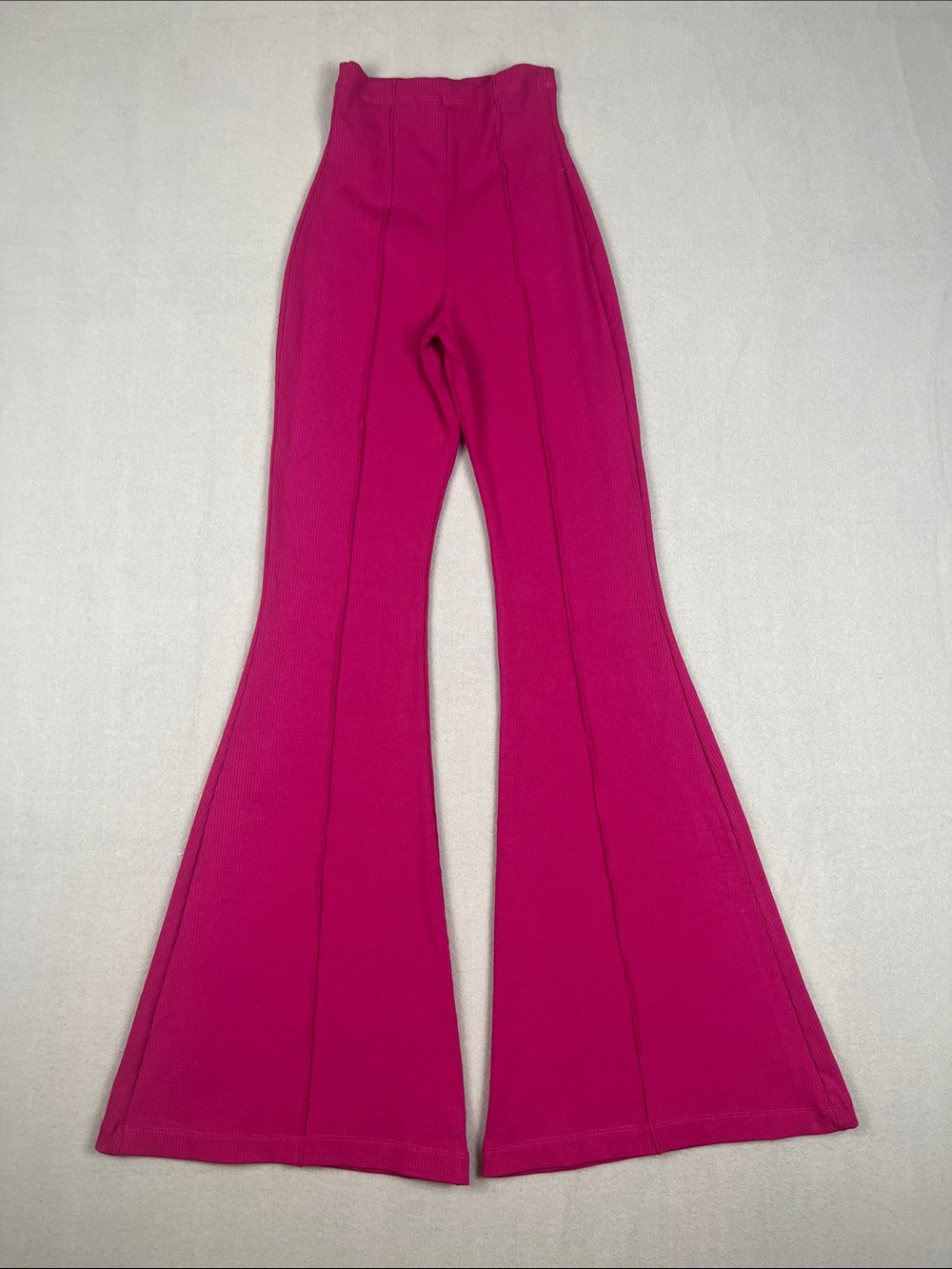 Ripley Rader Fuschia/Magenta Knit  Ribbed Flare Pants NWT
Size: 1 (Xs)